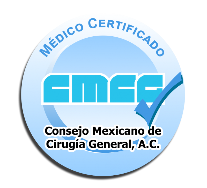 Sinodal M&eacute;dico Certificado por el Consejo Mexicano de Cirug&iacute;a General, A.C.